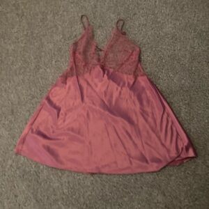 Victoria’s Secret satin pink and lace night gown nightie new with tags size XL